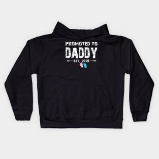 Promoted To Daddy Est. 2020 Funny Father's Day Gifts Kids Hoodie